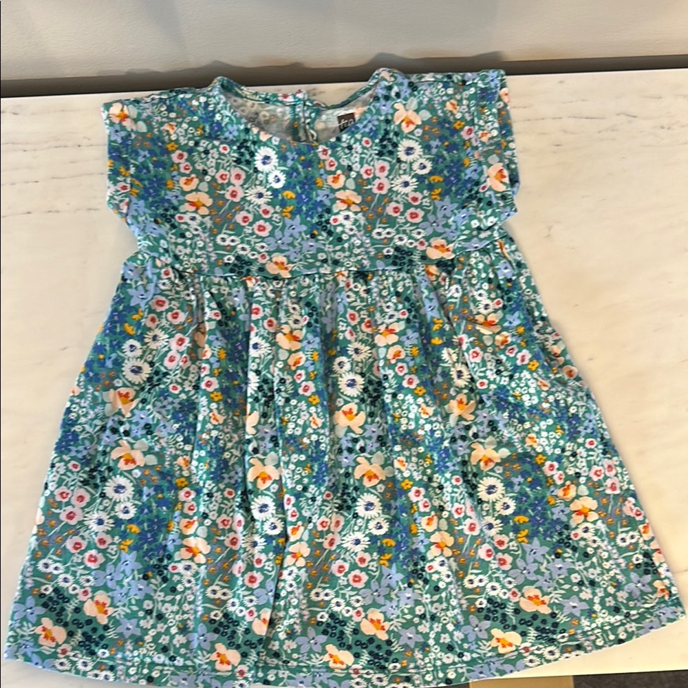Tea Collection 3T Floral Blue Kids Dress